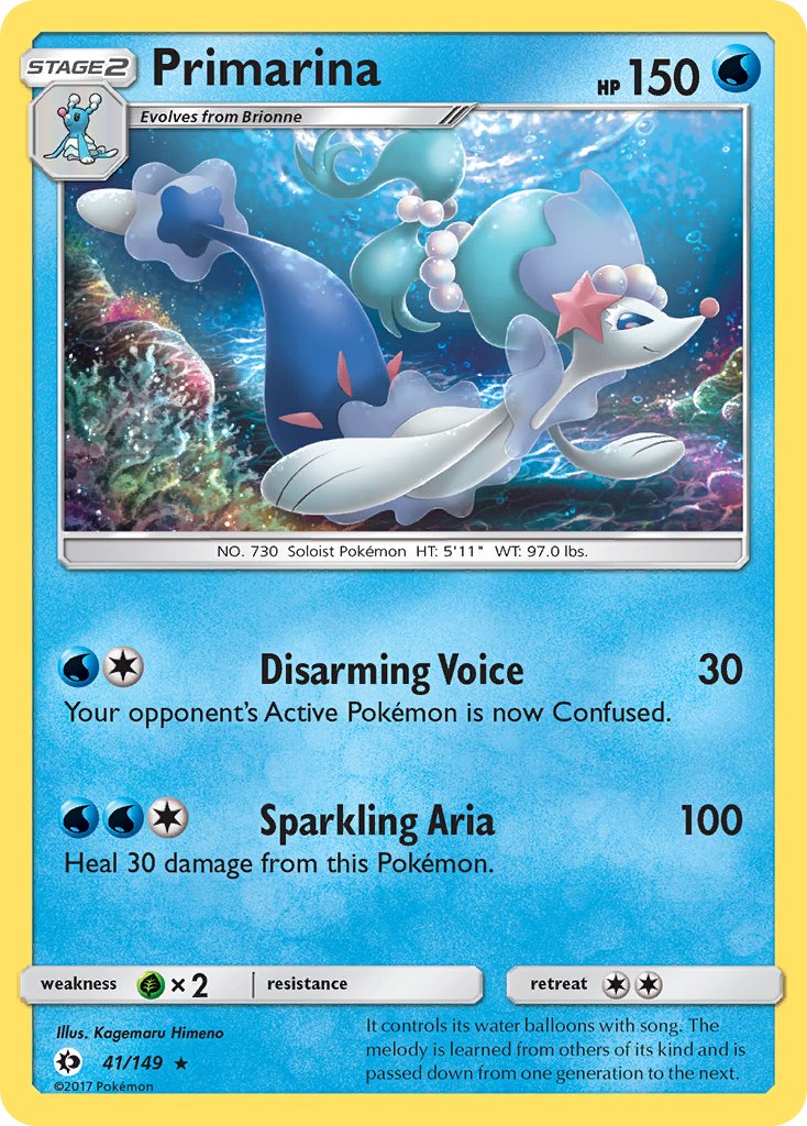 Primarina - Sun & Moon (Rare) [SUM-41] English / Near Mint / Normal