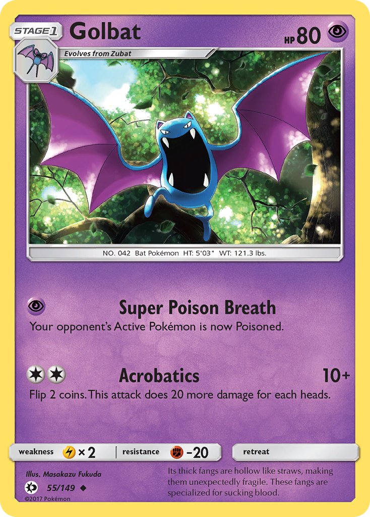 Golbat - Sun & Moon (Uncommon) [SUM-55] English / Near Mint / Normal