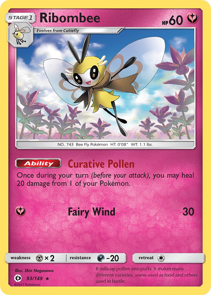 Ribombee - Sun & Moon (Holo Rare) [SUM-93] English / Near Mint / Normal