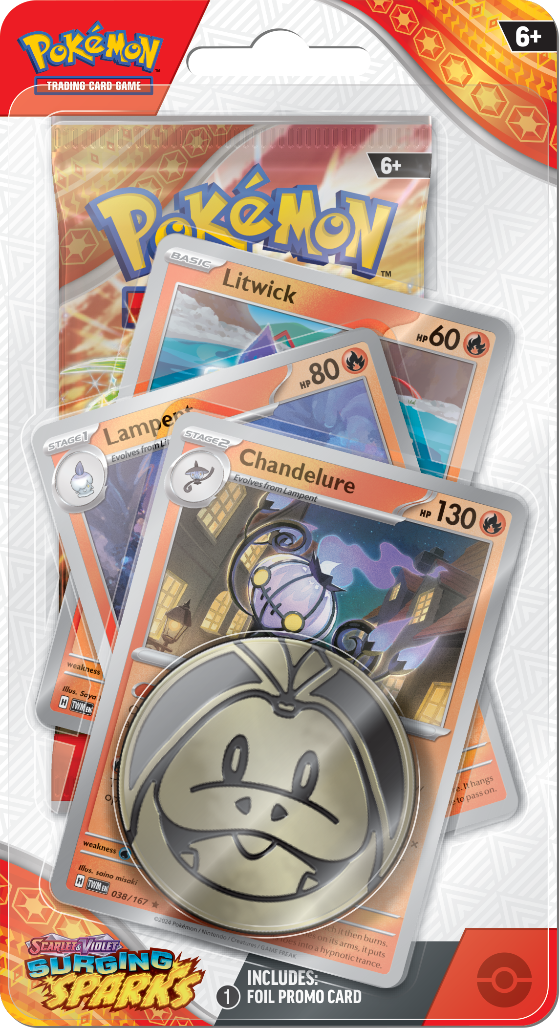 Pokémon TCG: Scarlet & Violet: Surging Sparks - Premium Checklane Blister Pack