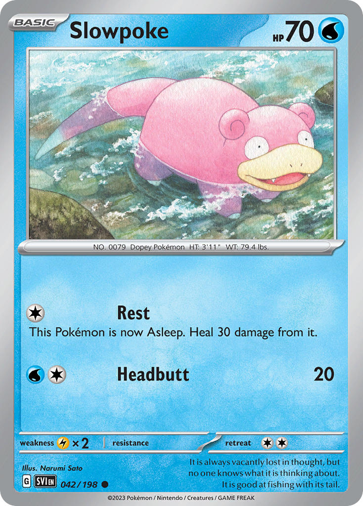 Slowpoke⁣ - Scarlet & Violet⁣ (Common)⁣ [042]