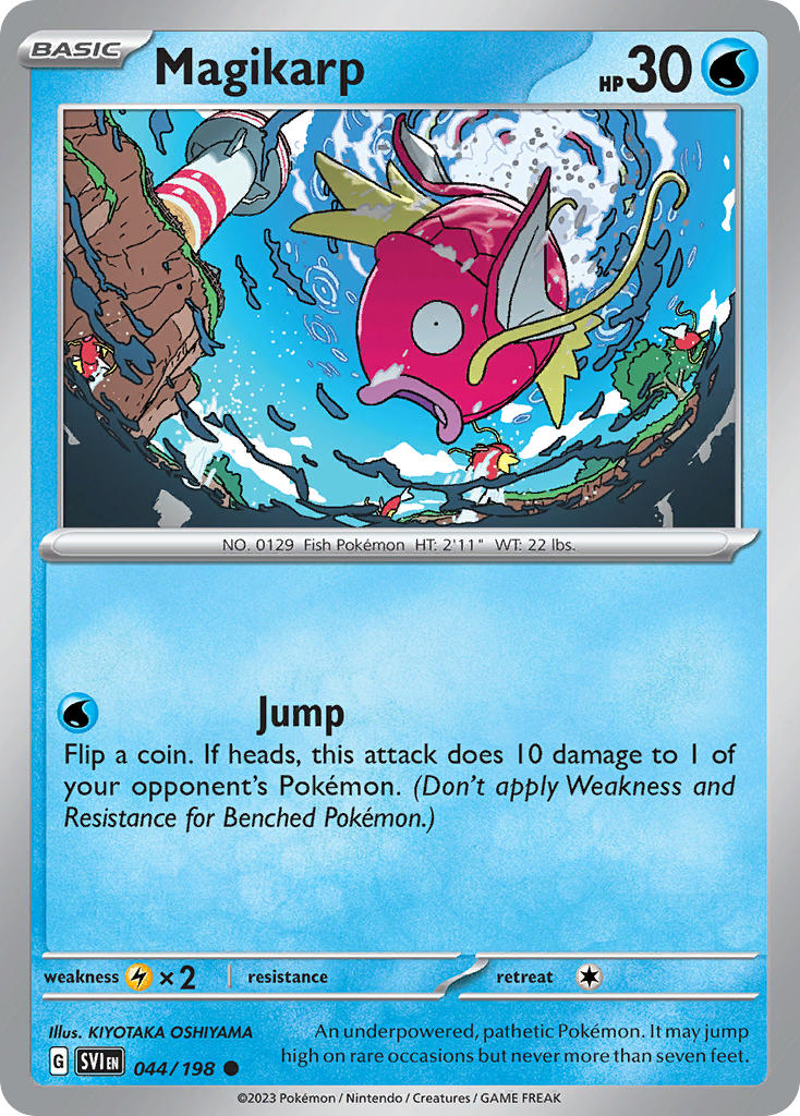 Magikarp⁣ - Scarlet & Violet⁣ (Common)⁣ [044] English / Near Mint / Reverse-Holo Normal