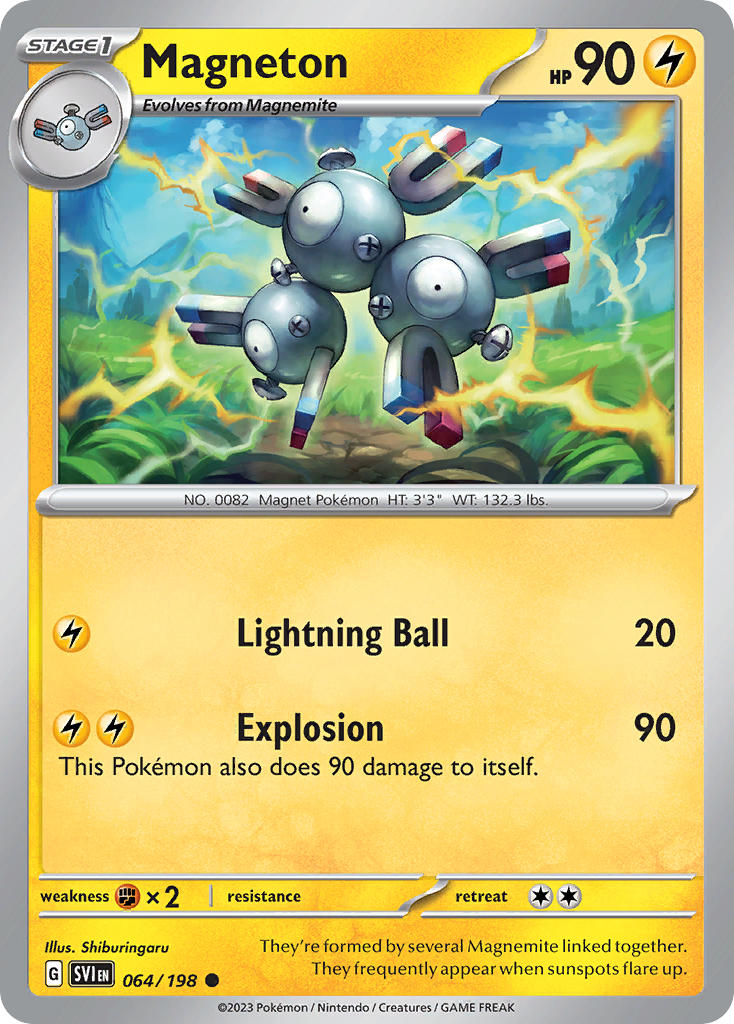 Magneton⁣ - Scarlet & Violet⁣ (Common)⁣ [064] English / Near Mint / Reverse-Holo Normal