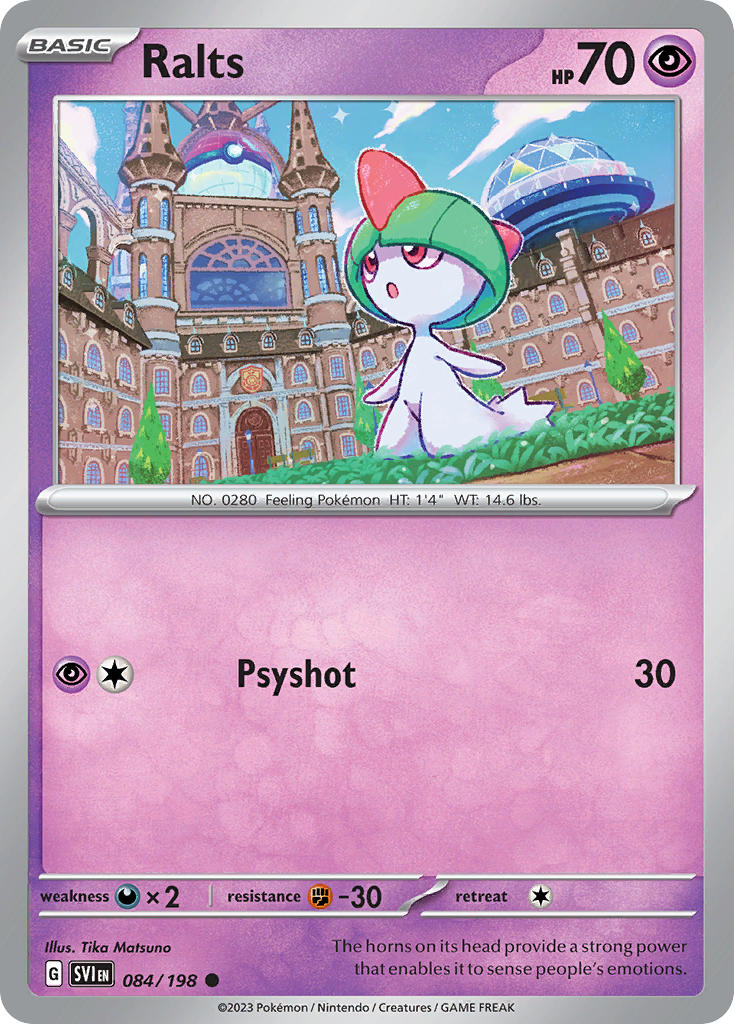Ralts⁣ - Scarlet & Violet⁣ (Common)⁣ [084] English / Near Mint / Reverse-Holo Normal
