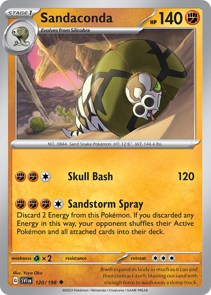 Sandaconda⁣ - Scarlet & Violet⁣ (Uncommon)⁣ [120] English / Near Mint / Reverse-Holo Normal