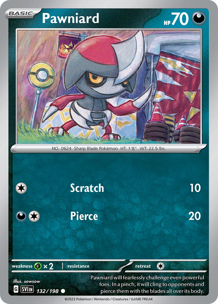 Pawniard⁣ - Scarlet & Violet⁣ (Common)⁣ [132] English / Near Mint / Normal