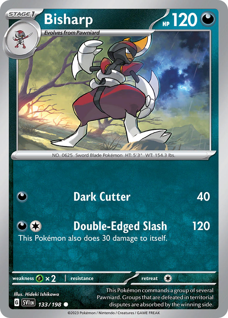 Bisharp⁣ - Scarlet & Violet⁣ (Common)⁣ [133] English / Near Mint / Reverse-Holo Normal