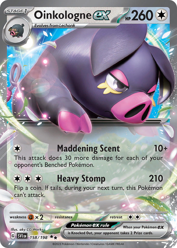 Oinkologne ex⁣ - Scarlet & Violet⁣ (Double Rare)⁣ [158] English / Near Mint / Normal