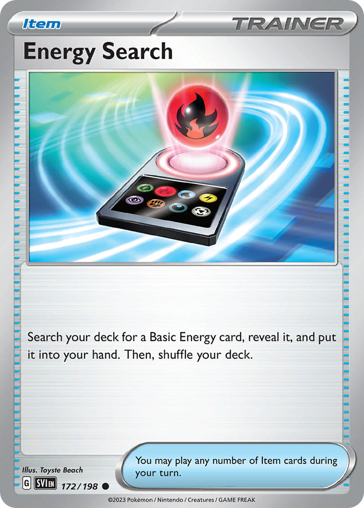 Energy Search⁣ - Scarlet & Violet⁣ (Common)⁣ [172] English / Near Mint / Reverse-Holo Normal