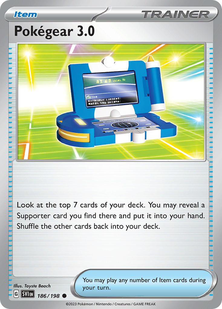 Pokégear 3.0⁣ - Scarlet & Violet⁣ (Common)⁣ [186] English / Near Mint / Normal