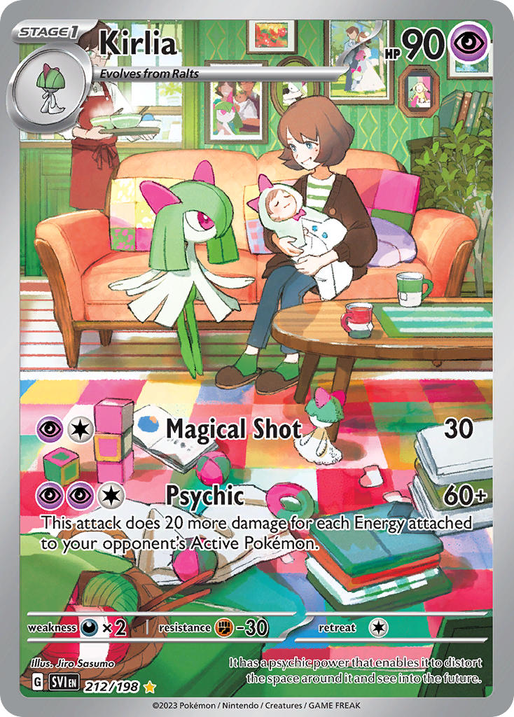 Kirlia⁣ - Scarlet & Violet⁣ (Illustration Rare)⁣ [212] English / Near Mint / Normal
