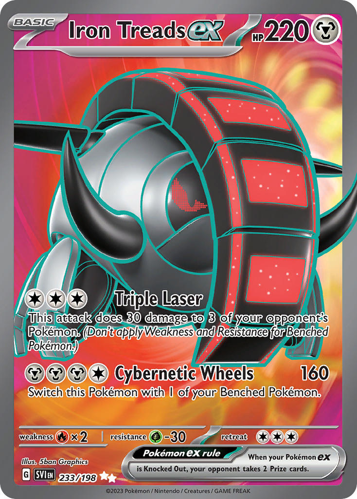 Iron Treads ex⁣ - Scarlet & Violet⁣ (Ultra Rare)⁣ [233] English / Near Mint / Normal