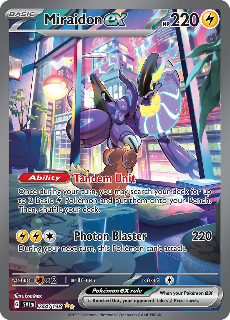 Miraidon ex⁣ - Scarlet & Violet⁣ (Special Illustration Rare)⁣ [244] English / Near Mint / Normal