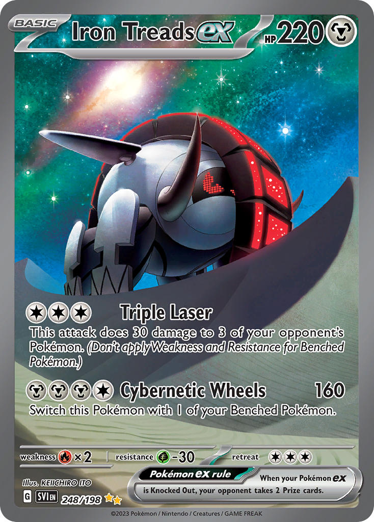 Iron Treads ex⁣ - Scarlet & Violet⁣ (Special Illustration Rare)⁣ [248] English / Near Mint / Normal