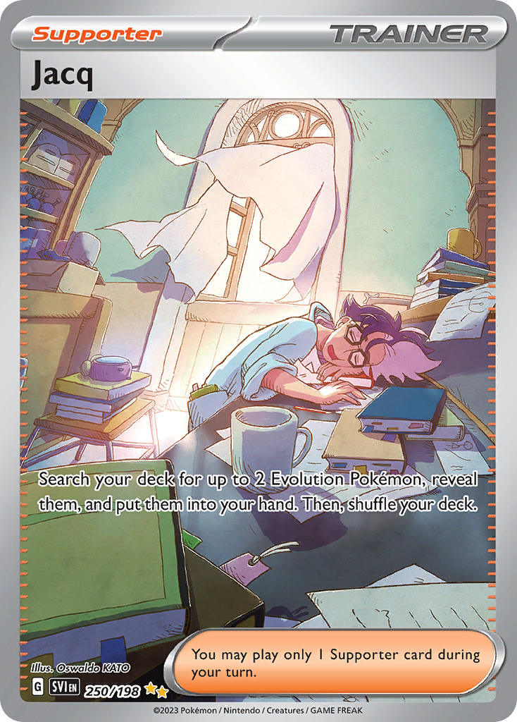 Jacq⁣ - Scarlet & Violet⁣ (Special Illustration Rare)⁣ [250] English / Excellent / Normal