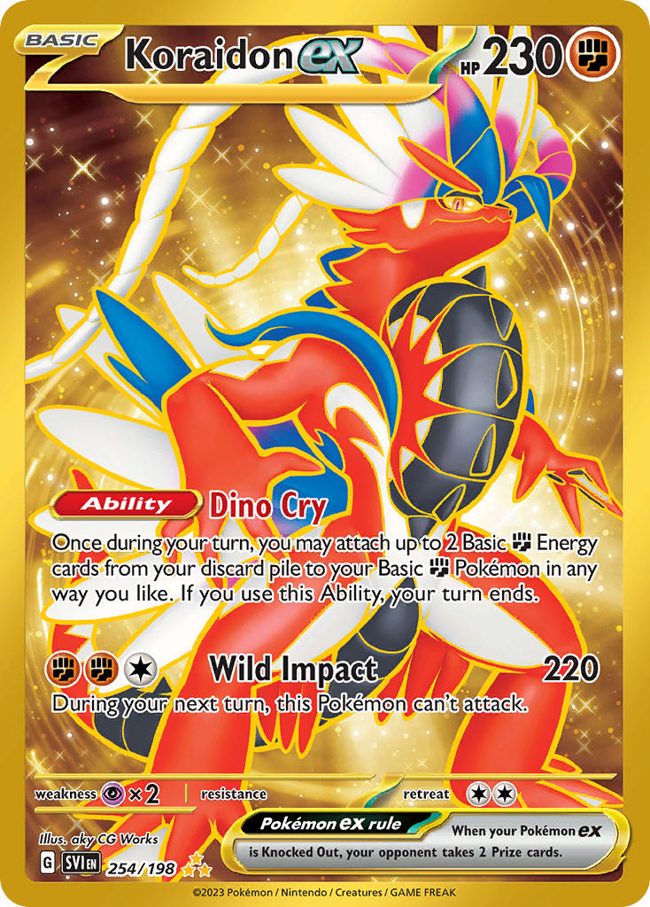 Koraidon ex - Scarlet & Violet (Secret Rare) [SVI-254] English / Near Mint / Normal
