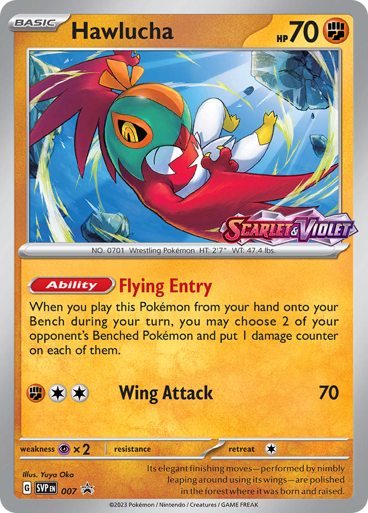 Hawlucha - SV Black Star Promos (Promo) [SVP-007] English / Near Mint / Normal
