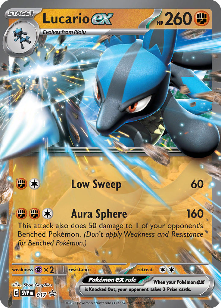 Lucario ex⁣ - SV Black Star Promos⁣ (Promo)⁣ [017] English / Near Mint / Normal