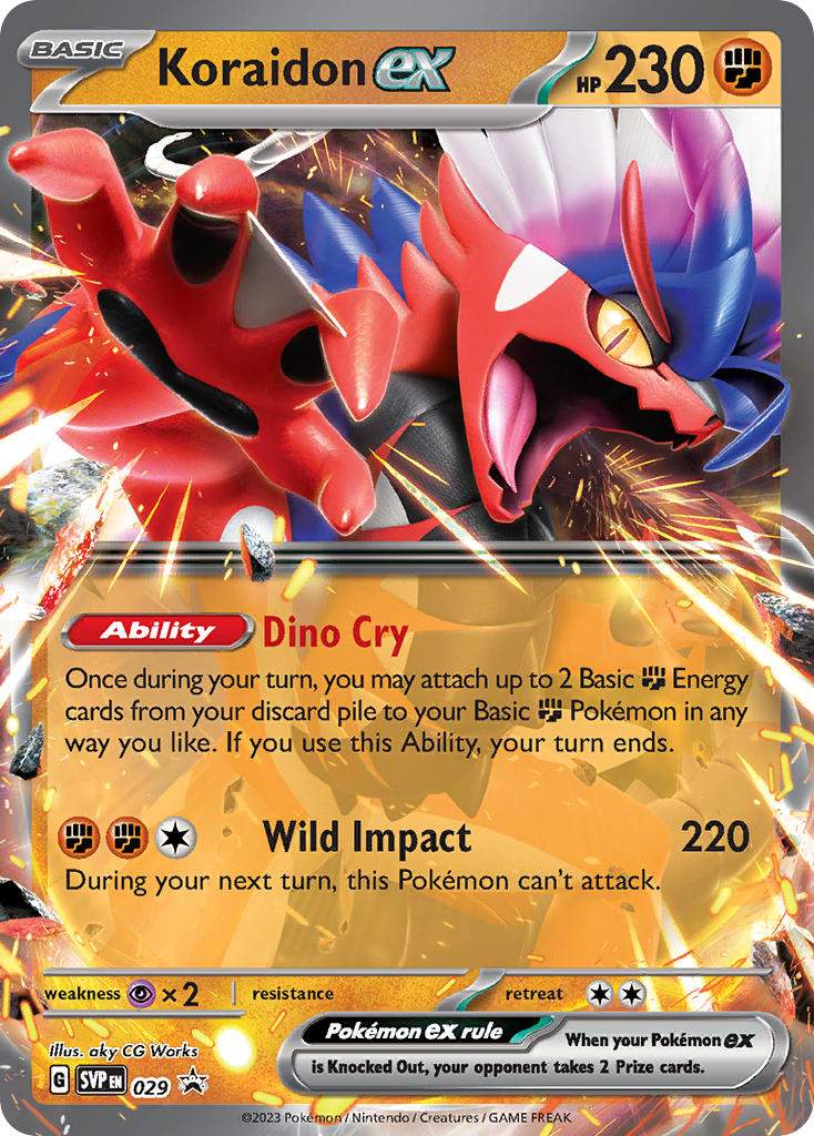 Koraidon ex⁣ - SV Black Star Promos⁣ (Promo)⁣ [029] English / Near Mint / Normal