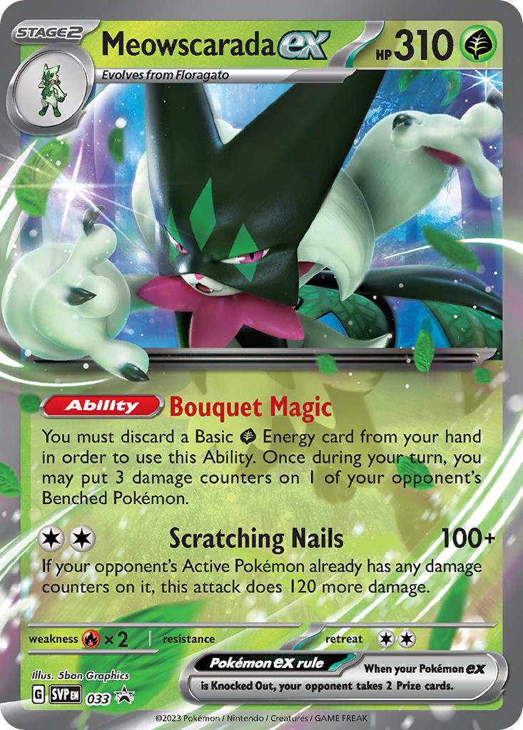 Meowscarada ex - SV Black Star Promos (Promo) [SVP-033] English / Near Mint / Normal