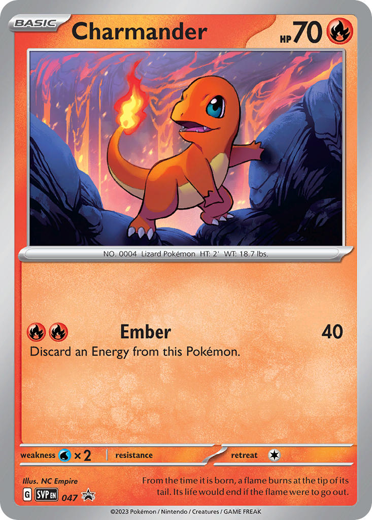 Charmander⁣ - SV Black Star Promos⁣ (Promo)⁣ [047] English / Near Mint / Normal