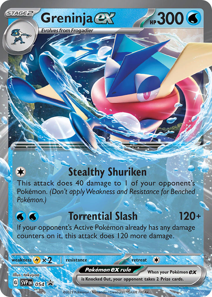 Greninja ex - SV Black Star Promos (Promo) [SVP-054] English / Near Mint / Normal
