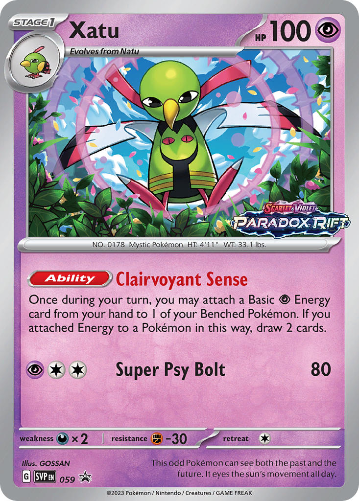 Xatu - SV Black Star Promos (Promo) [SVP-059] English / Near Mint / Normal