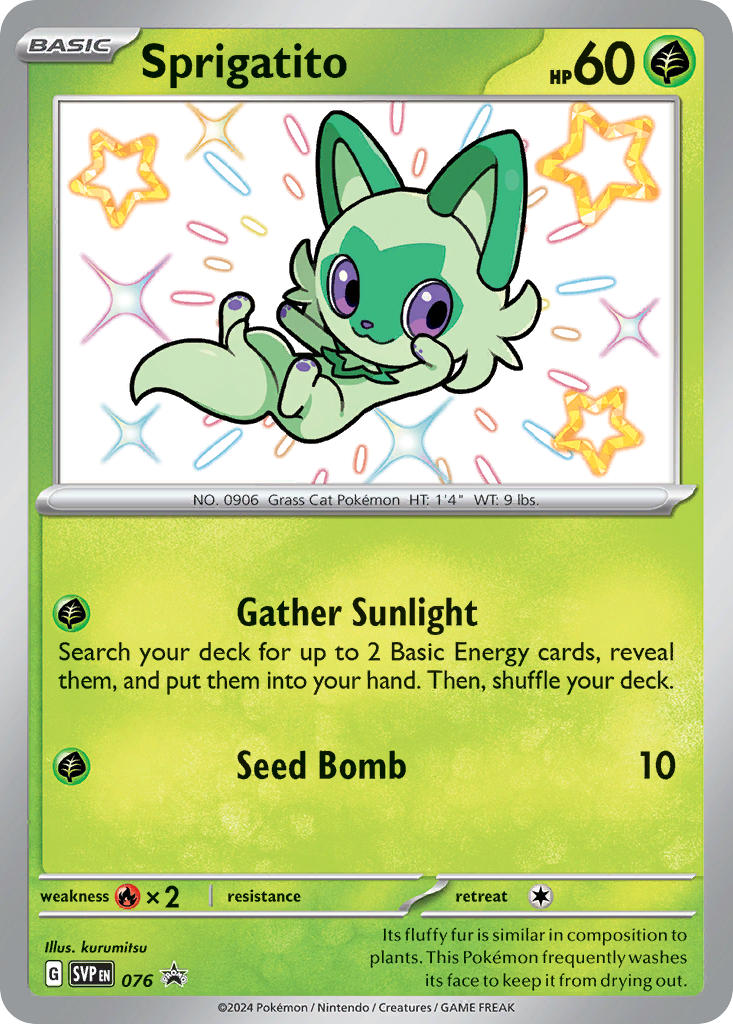 Sprigatito⁣ - SV Black Star Promos⁣ (Promo)⁣ [076] English / Near Mint / Normal