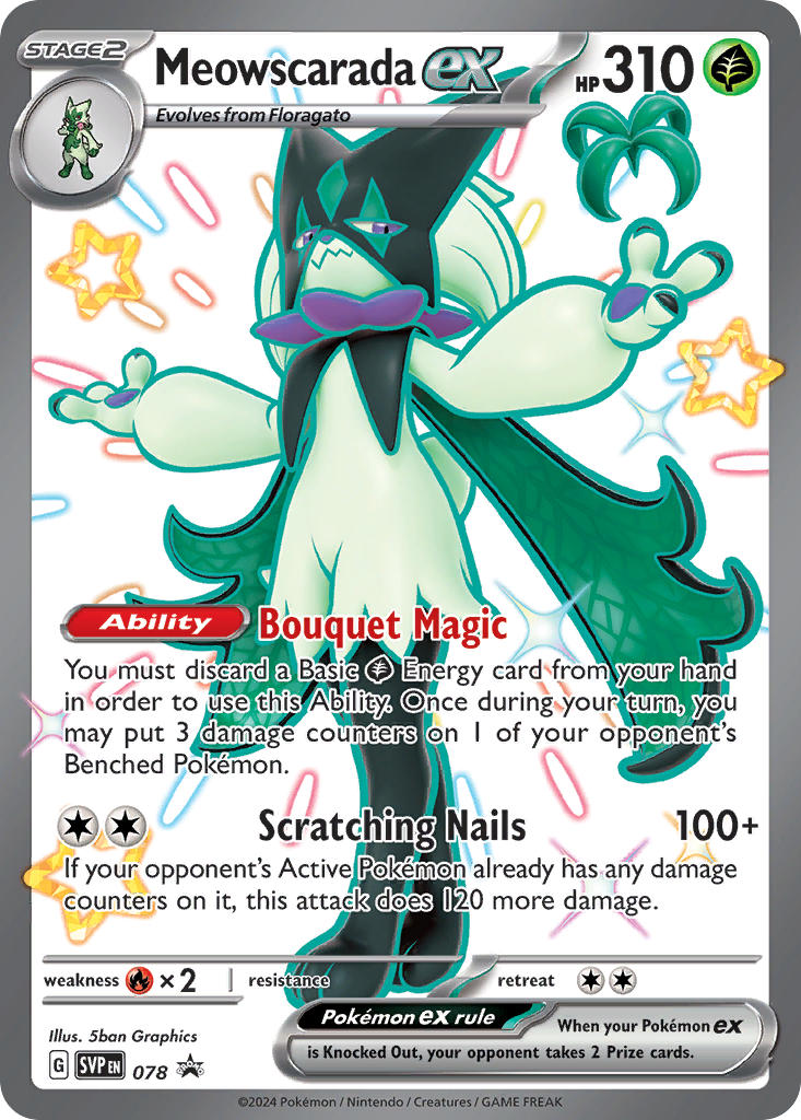 Meowscarada ex⁣ - SV Black Star Promos⁣ (Promo)⁣ [078] English / Near Mint / Normal