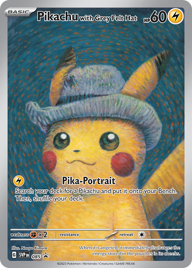 Pikachu with Grey Felt Hat - SV Black Star Promos (Promo) [SVP-085] English / Near Mint / Normal