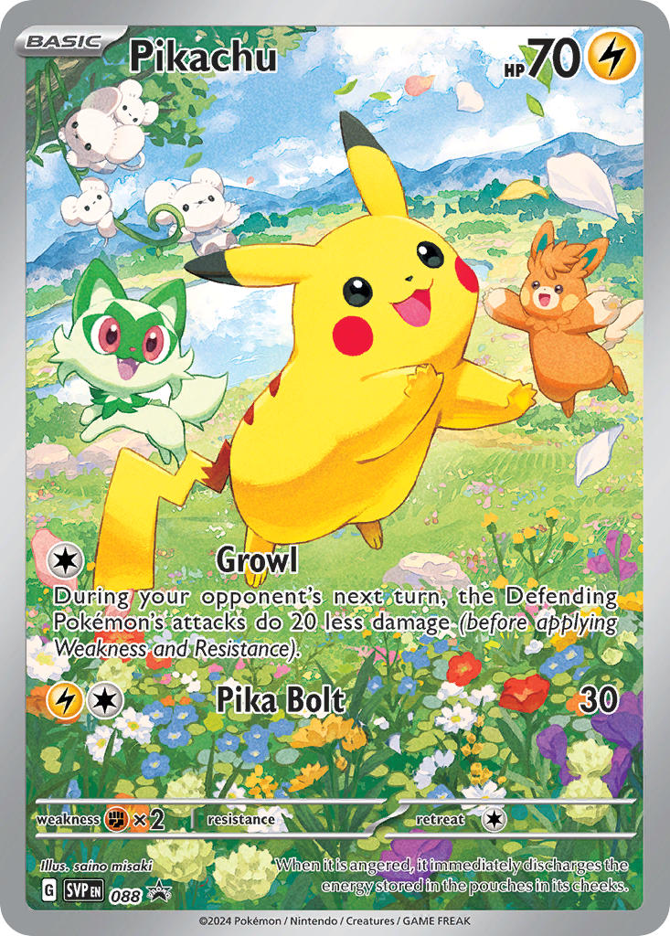 Pikachu⁣ - SV Black Star Promos⁣ (Promo)⁣ [088] English / Near Mint / Normal