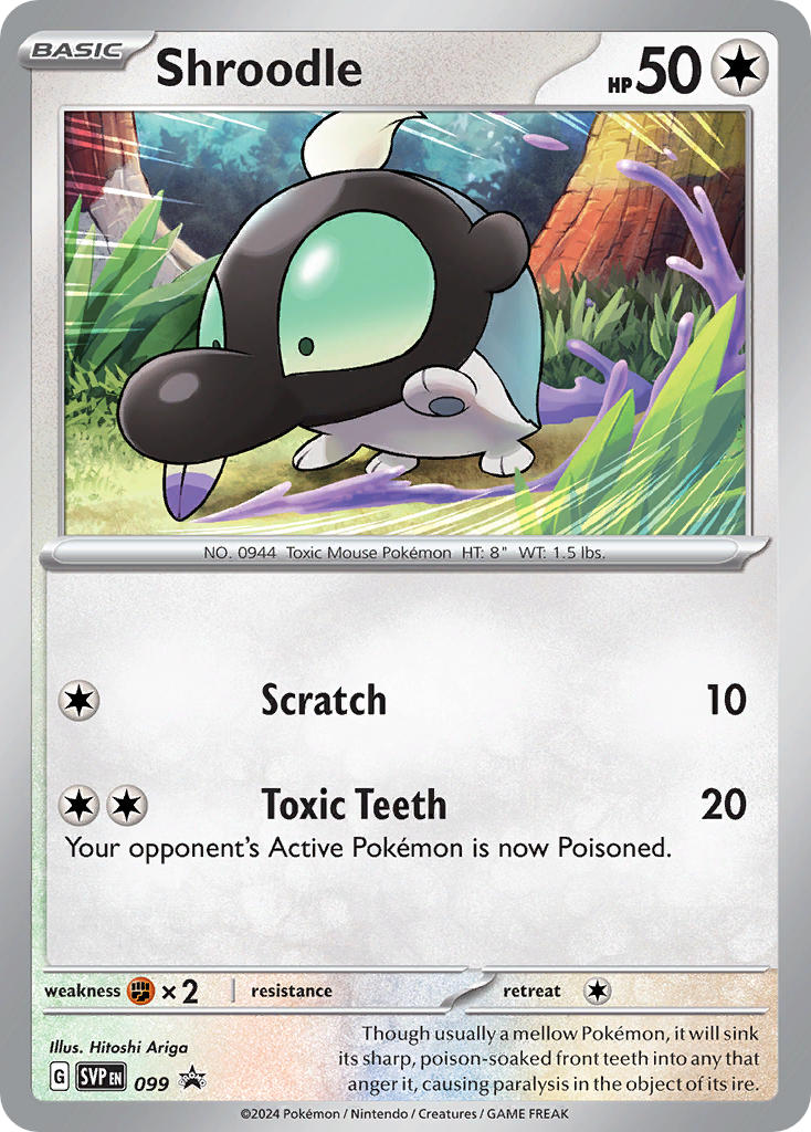 Shroodle⁣ - SV Black Star Promos⁣ (Promo)⁣ [099] English / Near Mint / Normal