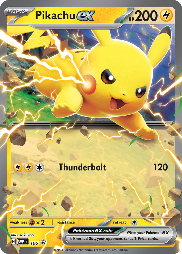 Pikachu ex - SV Black Star Promos (Promo) [SVP-106] English / Near Mint / Normal