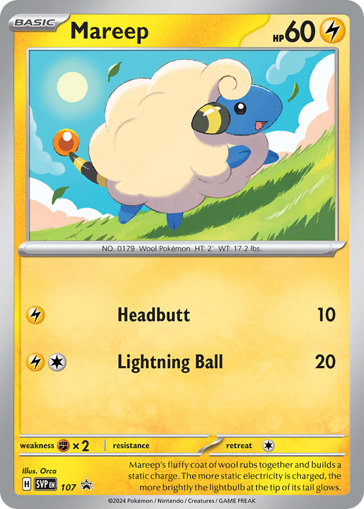 Mareep - SV Black Star Promos (Promo) [SVP-107] English / Near Mint / Normal