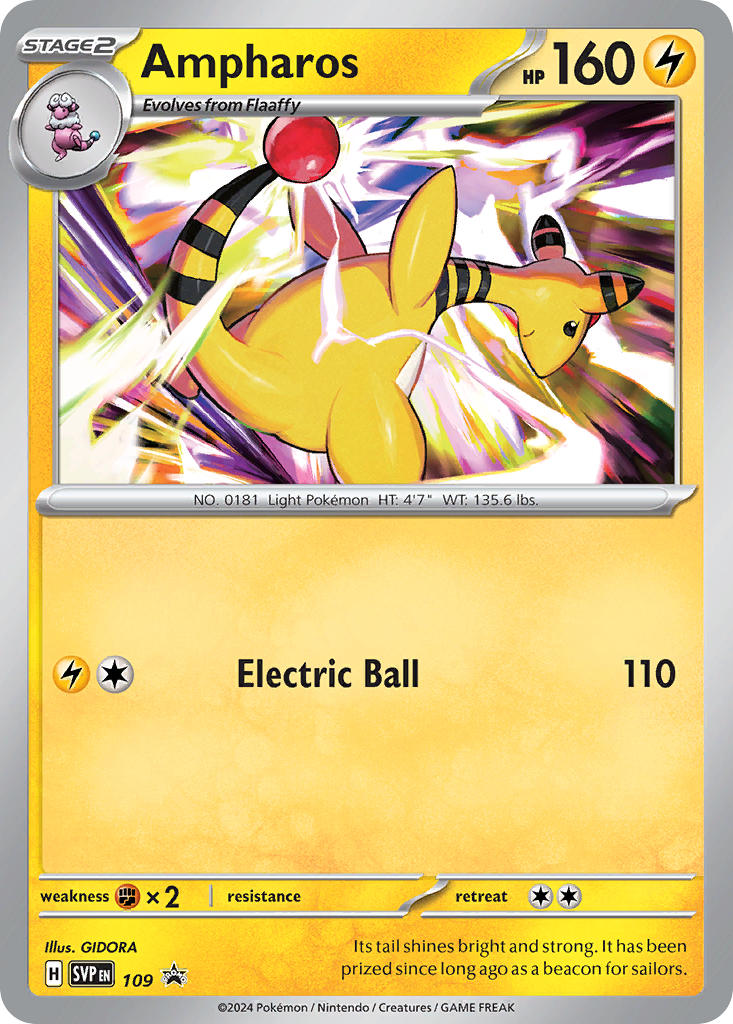 Ampharos - SV Black Star Promos (Promo) [SVP-109] English / Near Mint / Normal