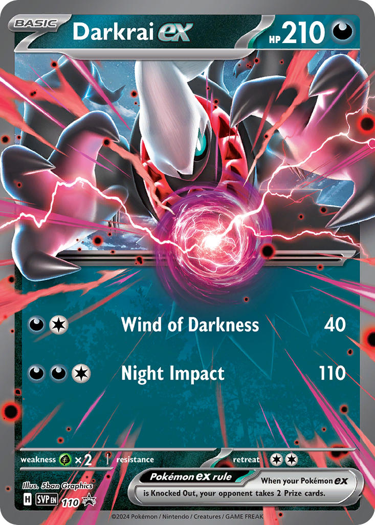 Darkrai ex - SV Black Star Promos (Promo) [SVP-110] English / Near Mint / Normal