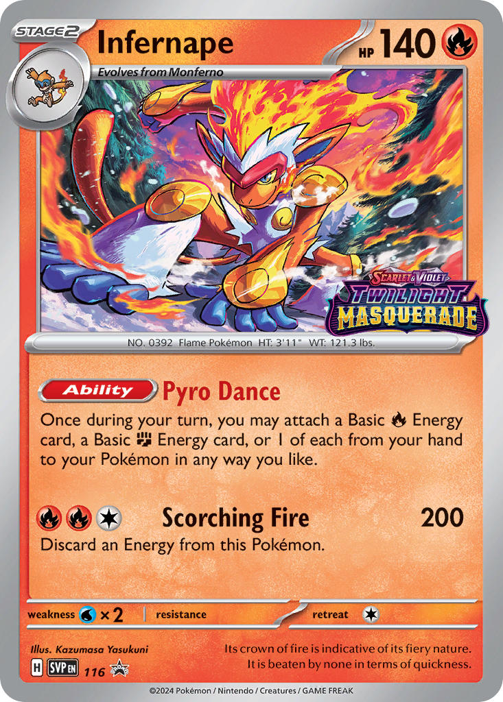 Infernape - SV Black Star Promos (Promo) [SVP-116] English / Near Mint / Normal