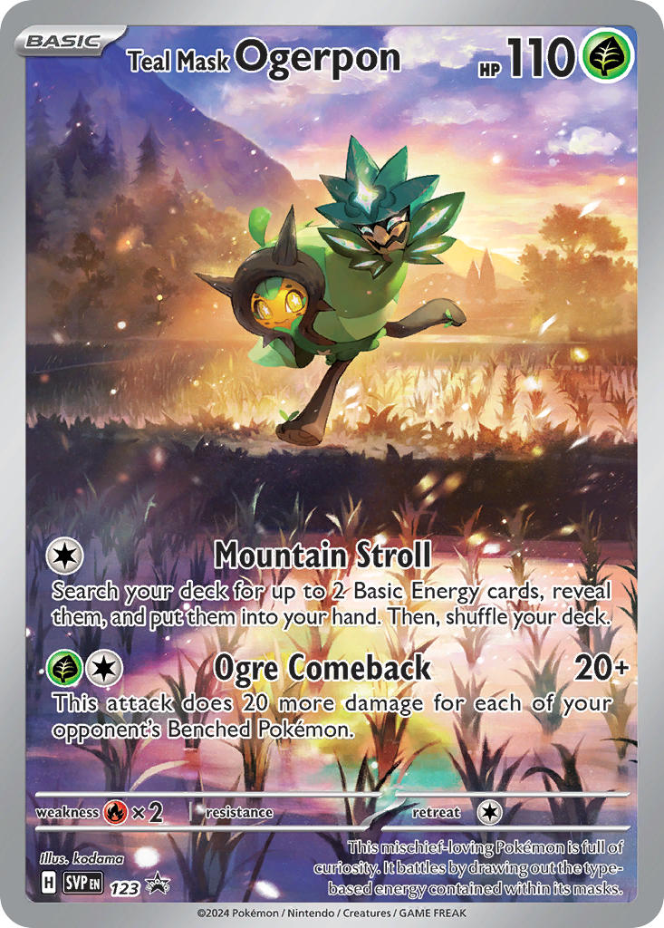 Teal Mask Ogerpon⁣ - SV Black Star Promos⁣ (Promo)⁣ [123] English / Near Mint / Normal