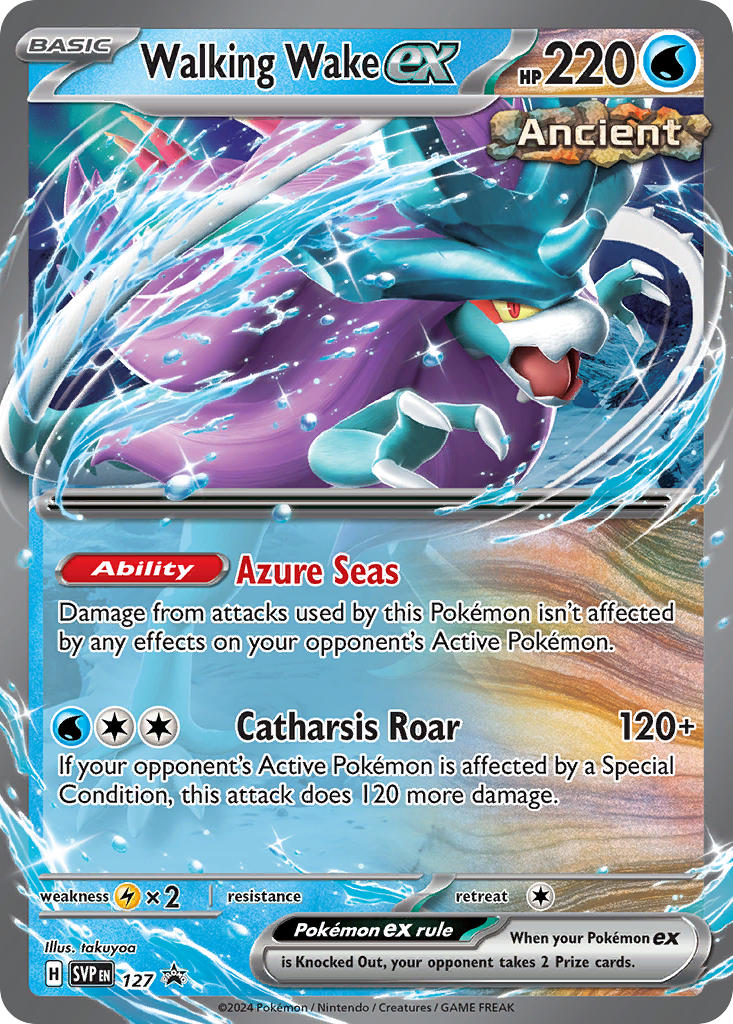 Walking Wake ex⁣ - SV Black Star Promos⁣ (Promo)⁣ [127] English / Near Mint / Normal