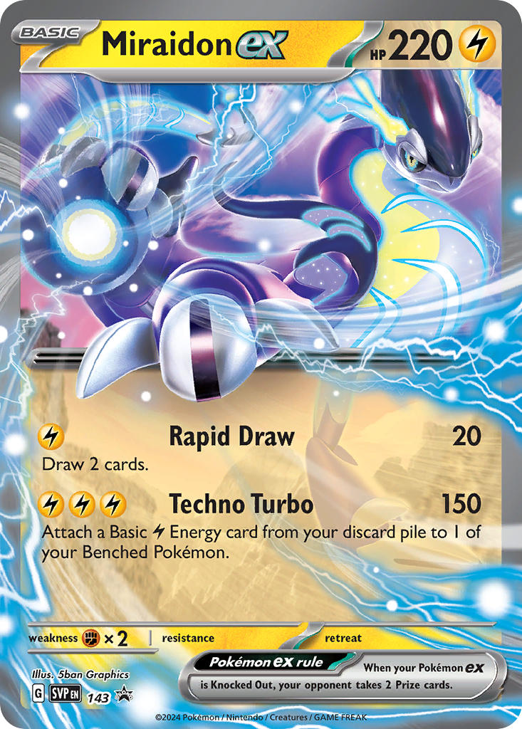 Miraidon ex - SV Black Star Promos (Promo) [SVP-143] English / Near Mint / Normal