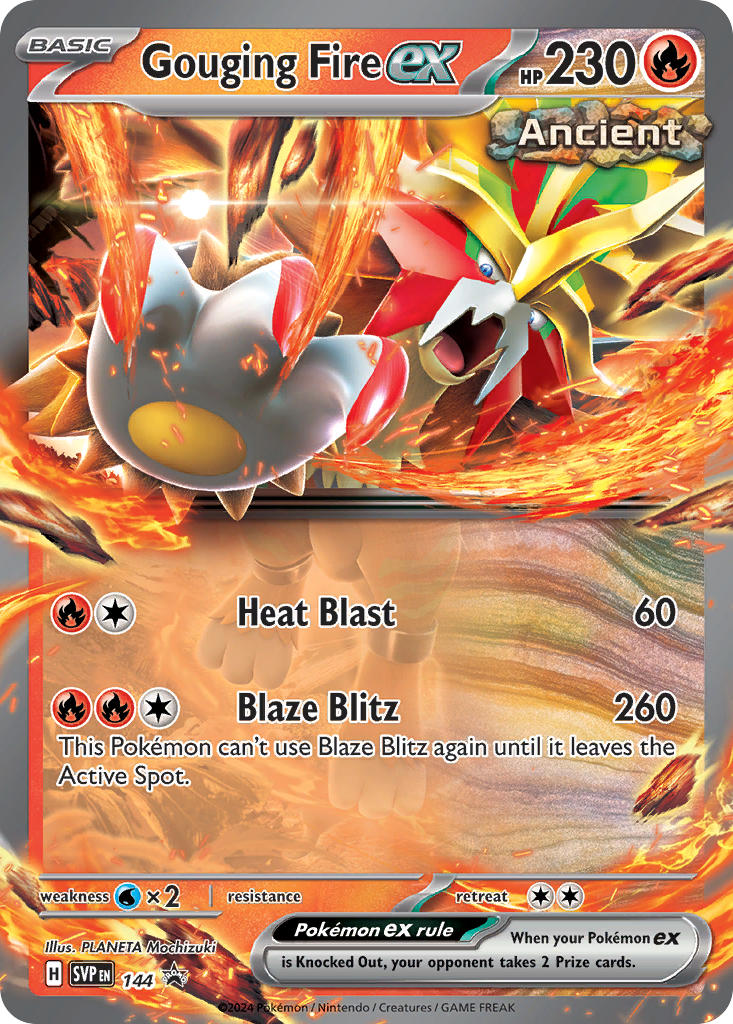 Gouging Fire ex - SV Black Star Promos (Promo) [SVP-144] English / Near Mint / Normal