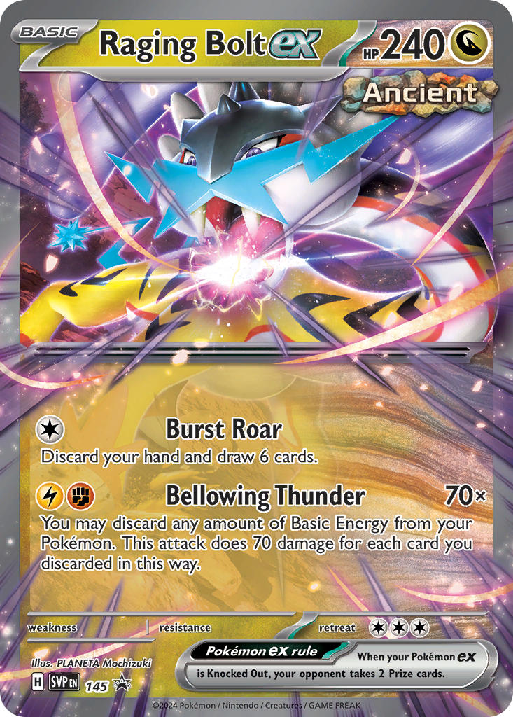 Raging Bolt ex - SV Black Star Promos (Promo) [SVP-145] English / Near Mint / Normal