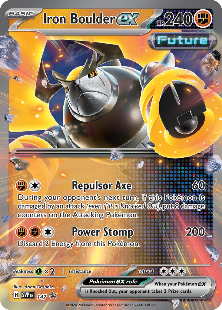 Iron Boulder ex - SV Black Star Promos (Promo) [SVP-147] English / Near Mint / Normal