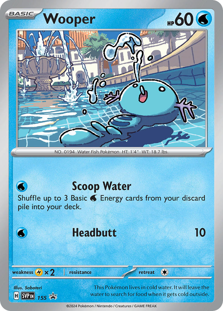 Wooper - SV Black Star Promos (Promo) [SVP-155] English / Near Mint / Normal