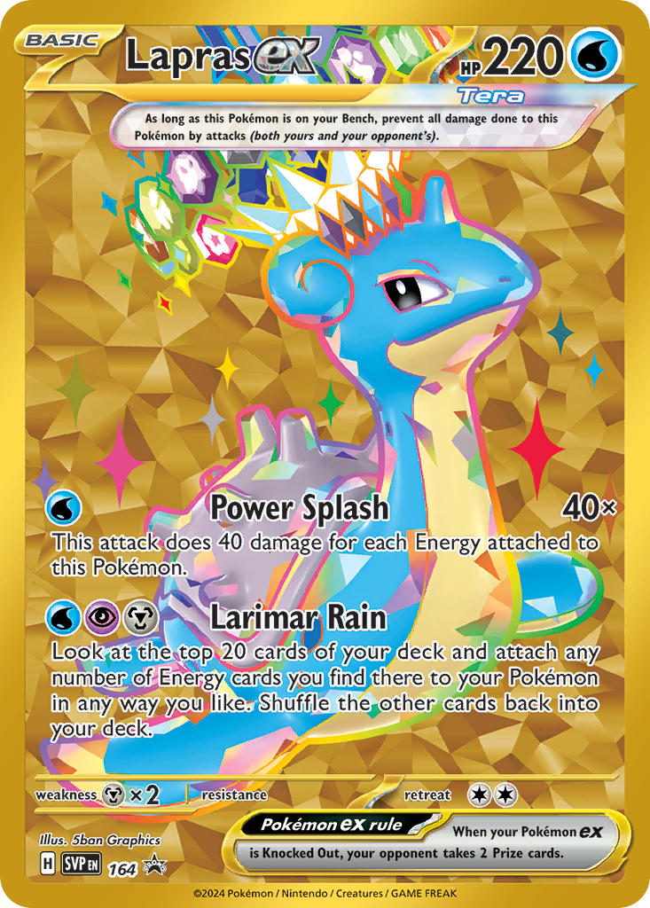 Lapras ex - SV Black Star Promos (Promo) [SVP-164] English / Near Mint / Normal