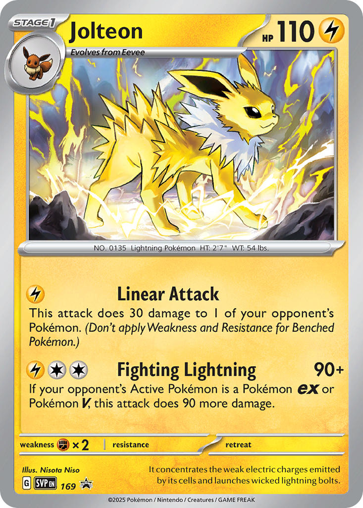 Jolteon⁣ - SV Black Star Promos⁣ (Promo)⁣ [169] English / Near Mint / Normal