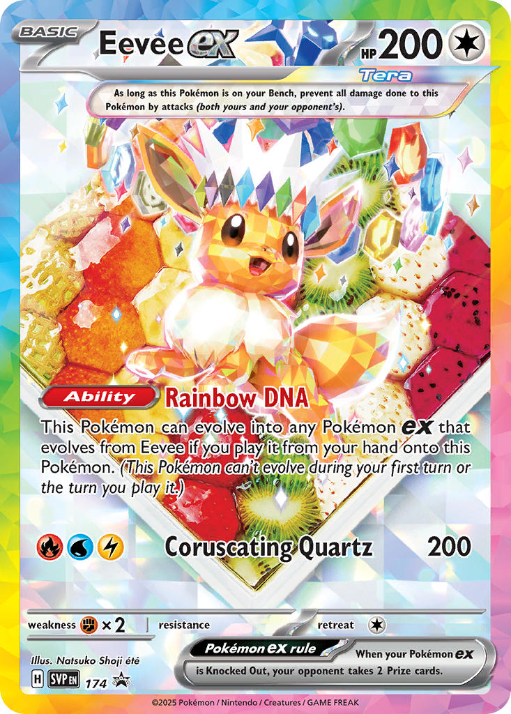 Eevee ex⁣ - SV Black Star Promos⁣ (Promo)⁣ [174] English / Near Mint / Normal