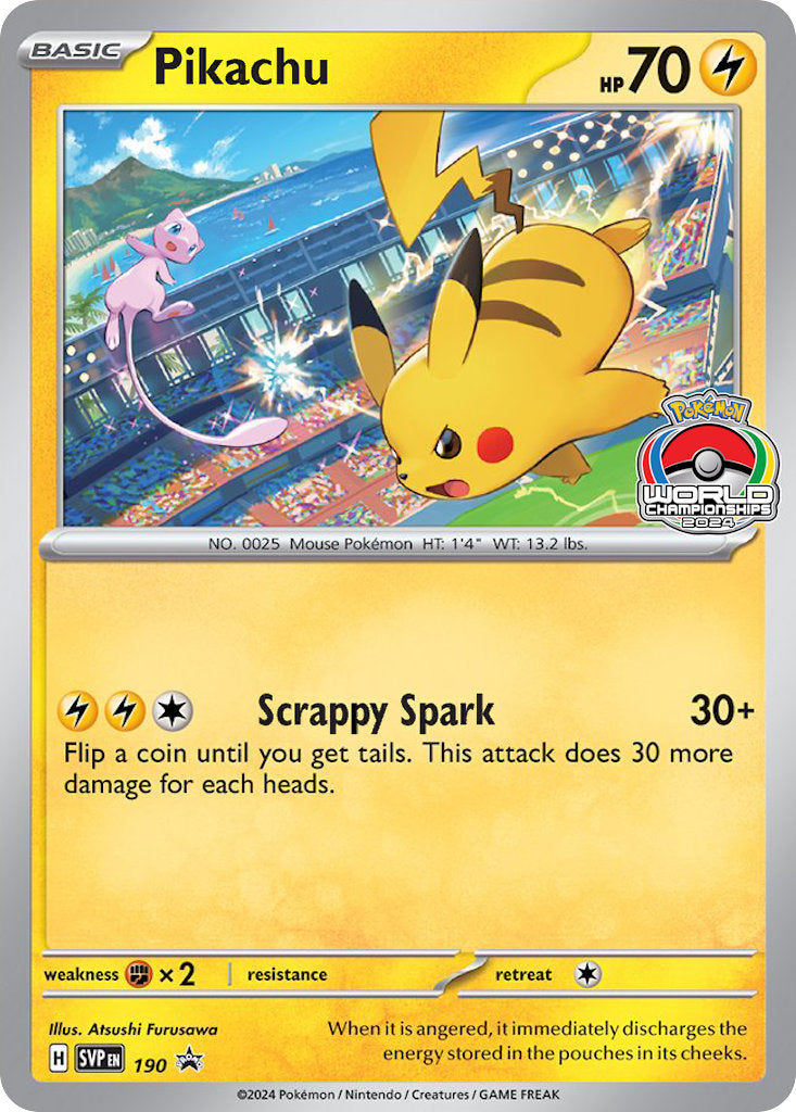 Pikachu - SV Black Star Promos (Promo) [SVP-190] English / Near Mint / Normal