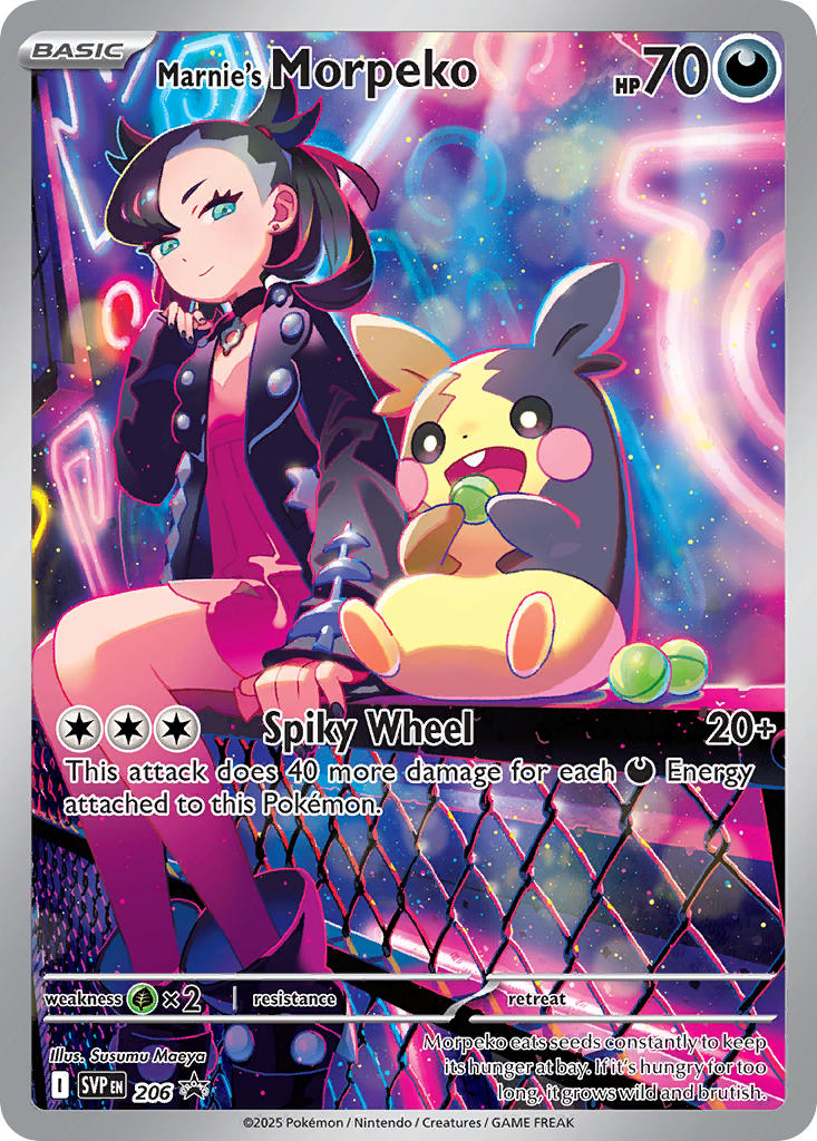 Marnie's Morpeko - SV Black Star Promos (Promo) [SVP-206] English / Near Mint / Normal