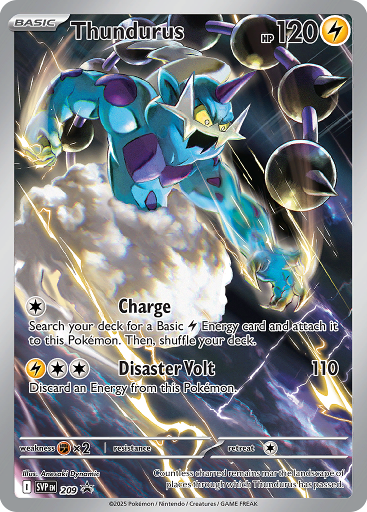 Thundurus - SV Black Star Promos (Promo) [SVP-209] English / Near Mint / Normal